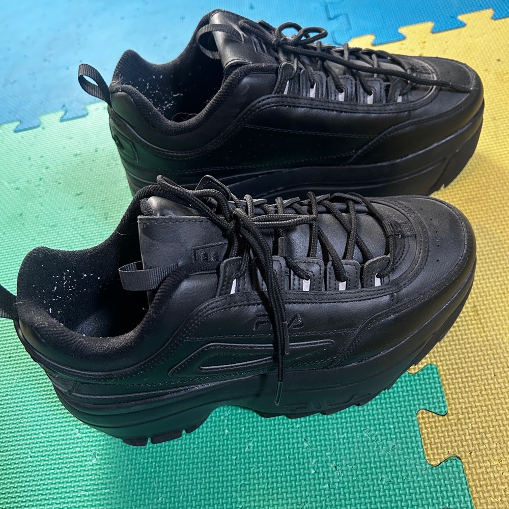 Fila Women's Black Platform Sneakers
